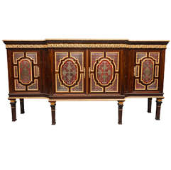 An Exhibition Quality C19th Rosewood & Boulle Breakfront Side Cabinet 12