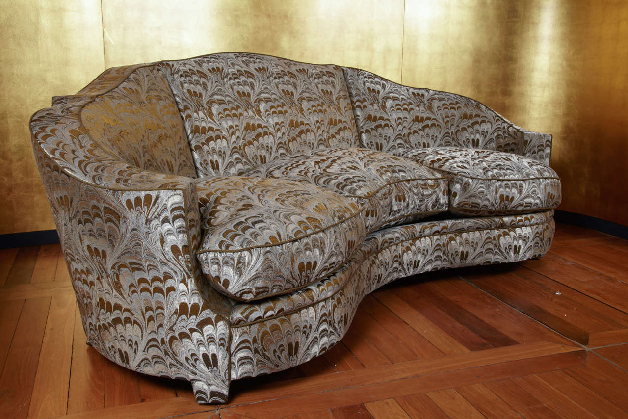 Mid-Century Modern Sofa by René Drouet