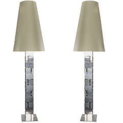 Pair Of Important Lamps By Charpentier