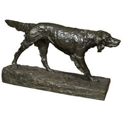 Rare Hunting Dog Bronze