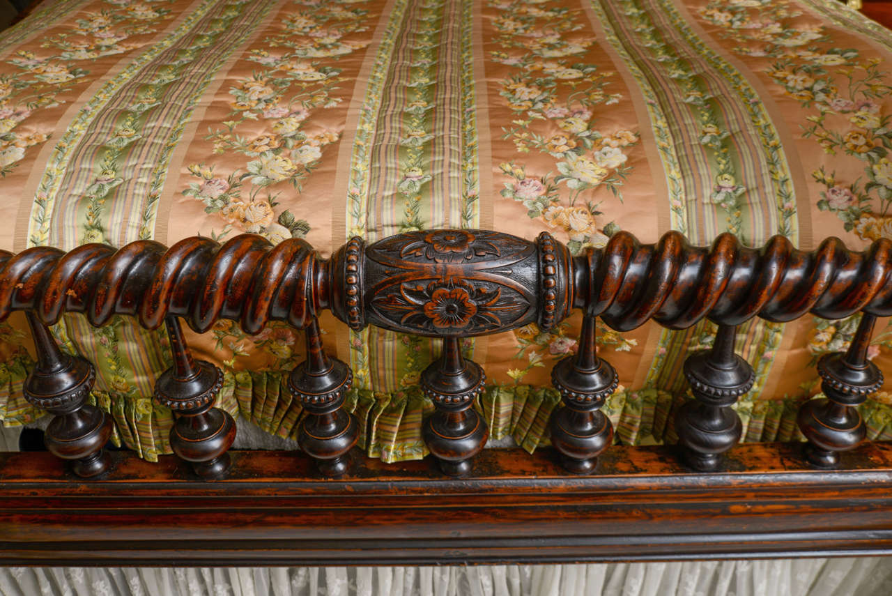 British 19th C. Anglo Indian Four Poster Bed SATURDAY SALE For Sale