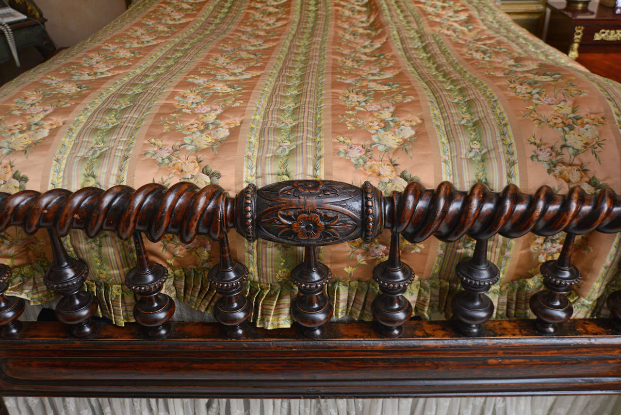 19th C. Anglo Indian Four Poster Bed SATURDAY SALE For Sale 4