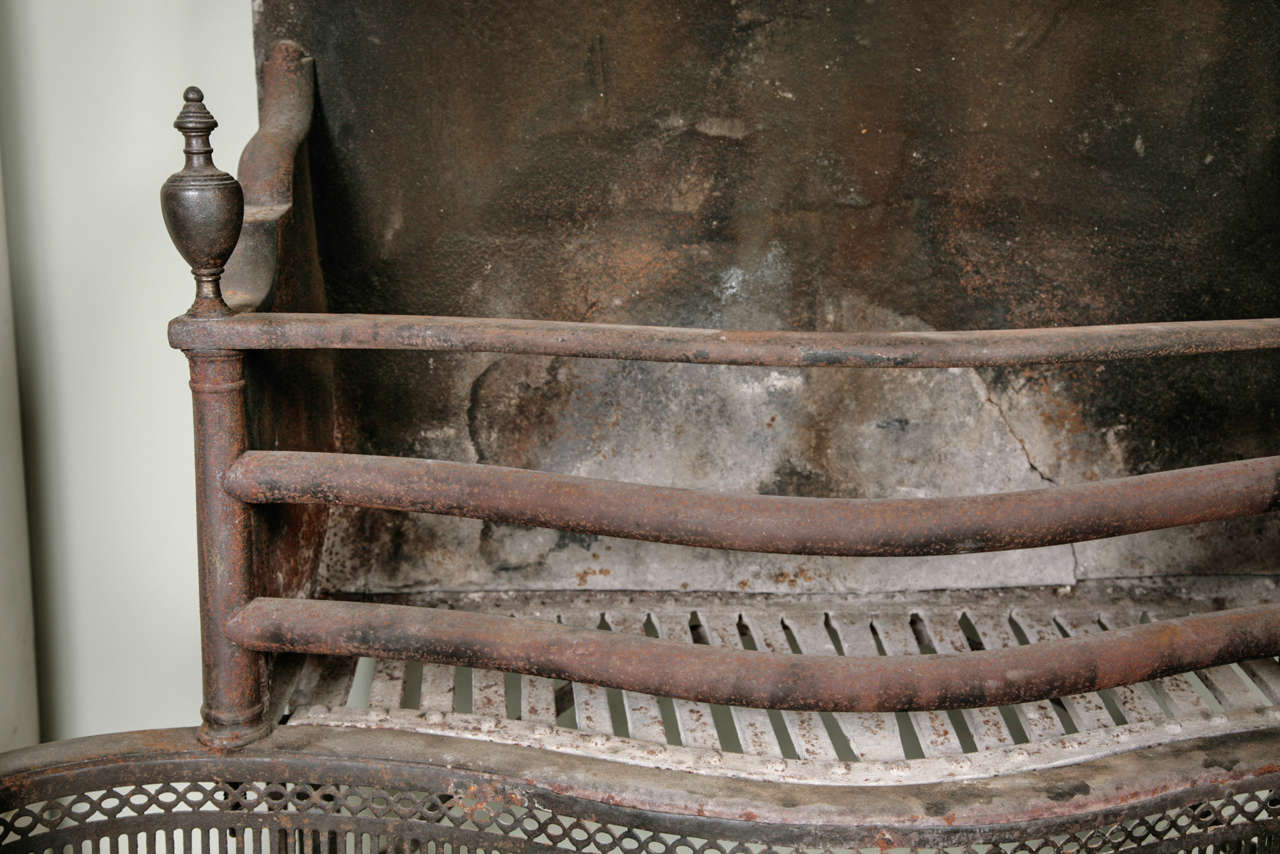 British Late 18th Century Adam Period Steel Dog Basket