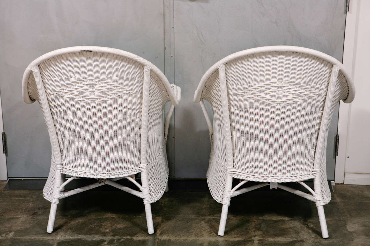 Pair of Deco Arm Chairs and Stool 2
