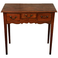 Antique George III Side Table with 3 Drawers