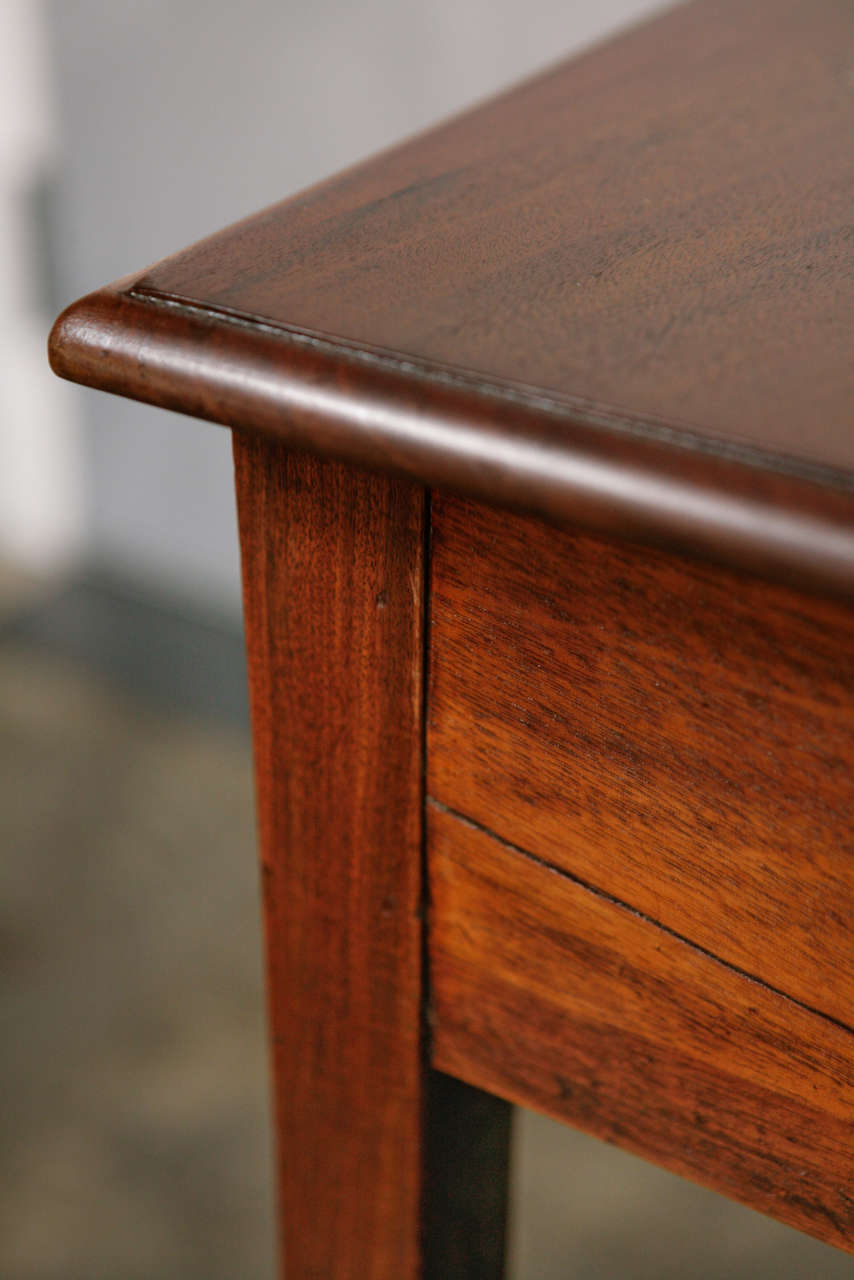 19th Century Antique George III Side Table with 3 Drawers For Sale