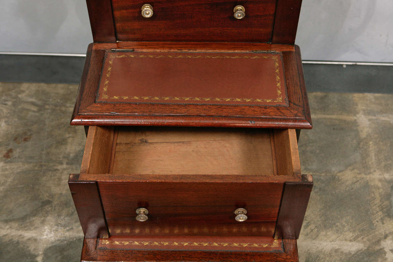 Polished George III Bed Steps For Sale
