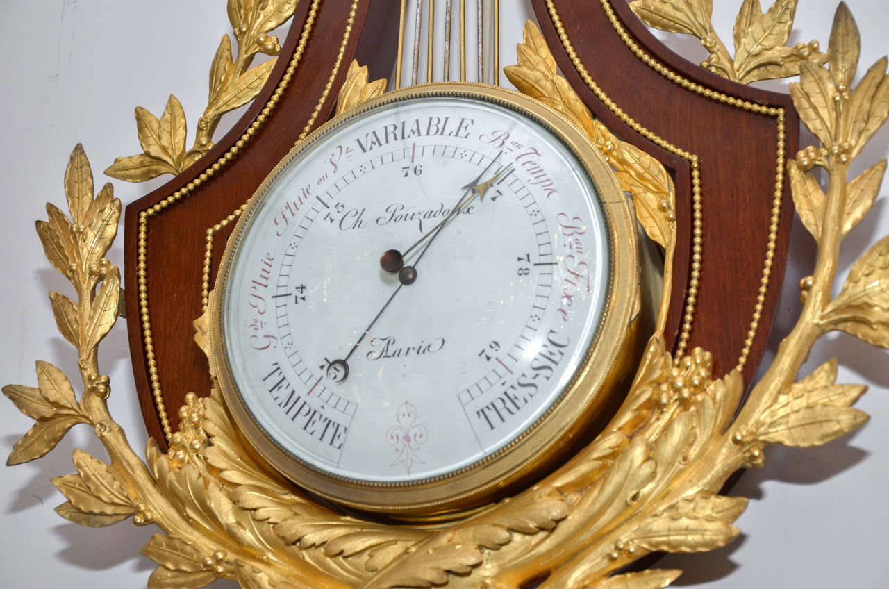 Precious Barometer Louis XVI Style In Excellent Condition For Sale In Paris, FR