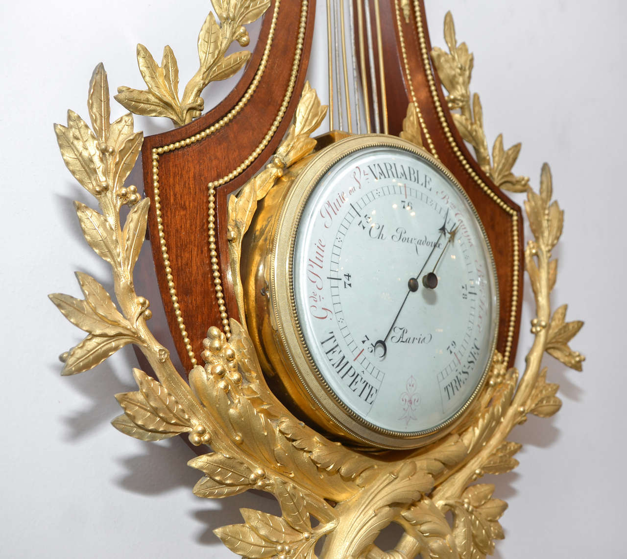 19th Century Precious Barometer Louis XVI Style For Sale