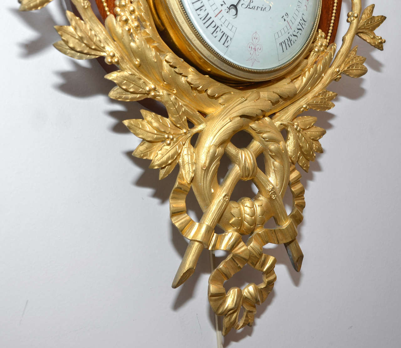 Ormolu Precious Barometer Louis XVI Style For Sale