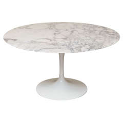 Round Marble Top Saarinen Dining Table