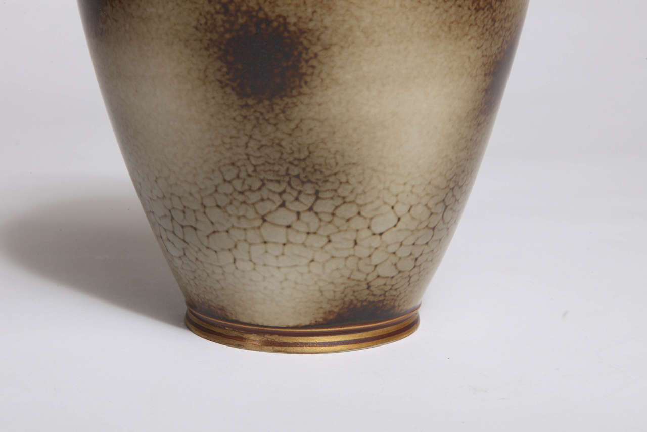 Art Deco Gunnar Nylund Flambe ALP Vase for Rörstrand For Sale