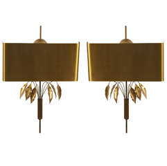 Nice Pair Of Sconces In The Style Of Maison Charles