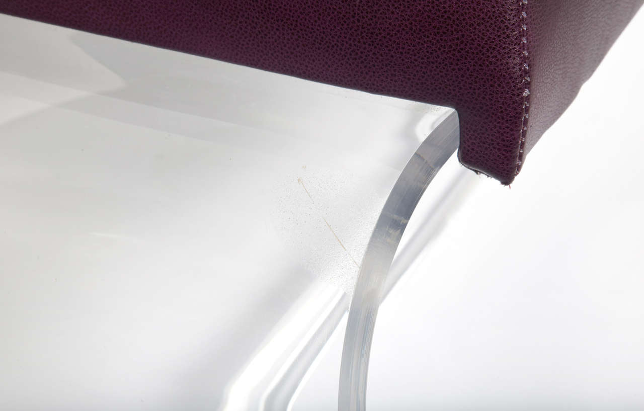 Late 20th Century Great Lucite Bench