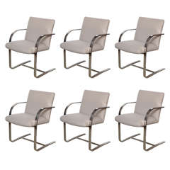 Delicious Set of Six Brno Chairs