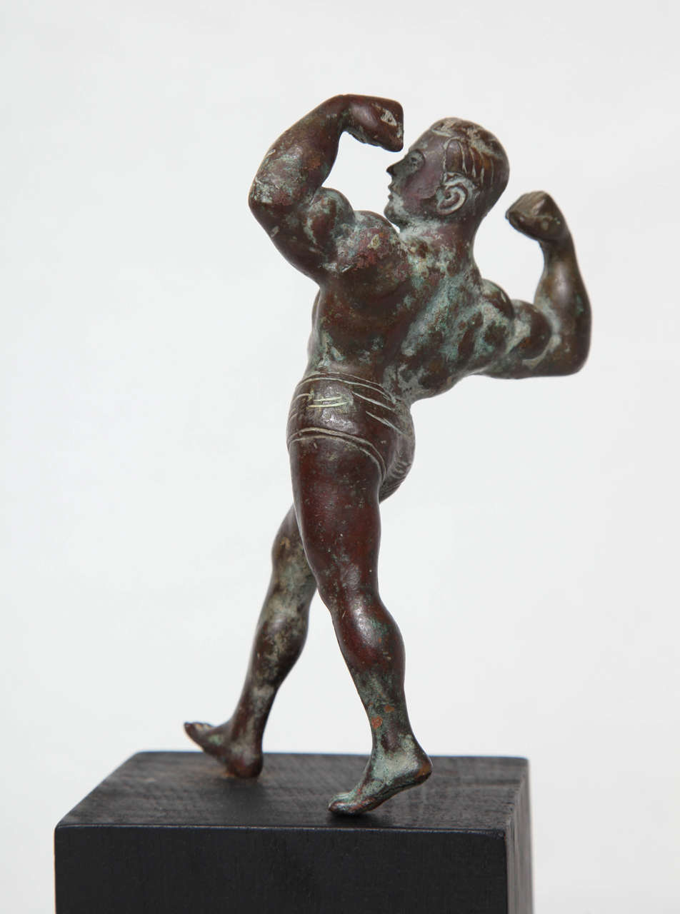 Burmese Bronze Muscleman In Excellent Condition In New York, NY