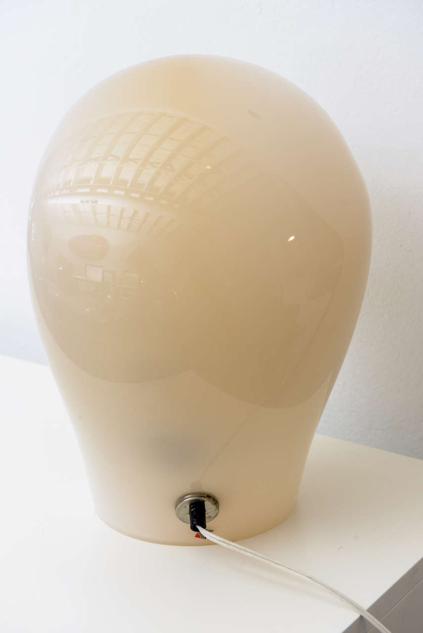 Mid Century Modern Italian Murano Vistosi att. Glass Sculptural Lamp For Sale 1