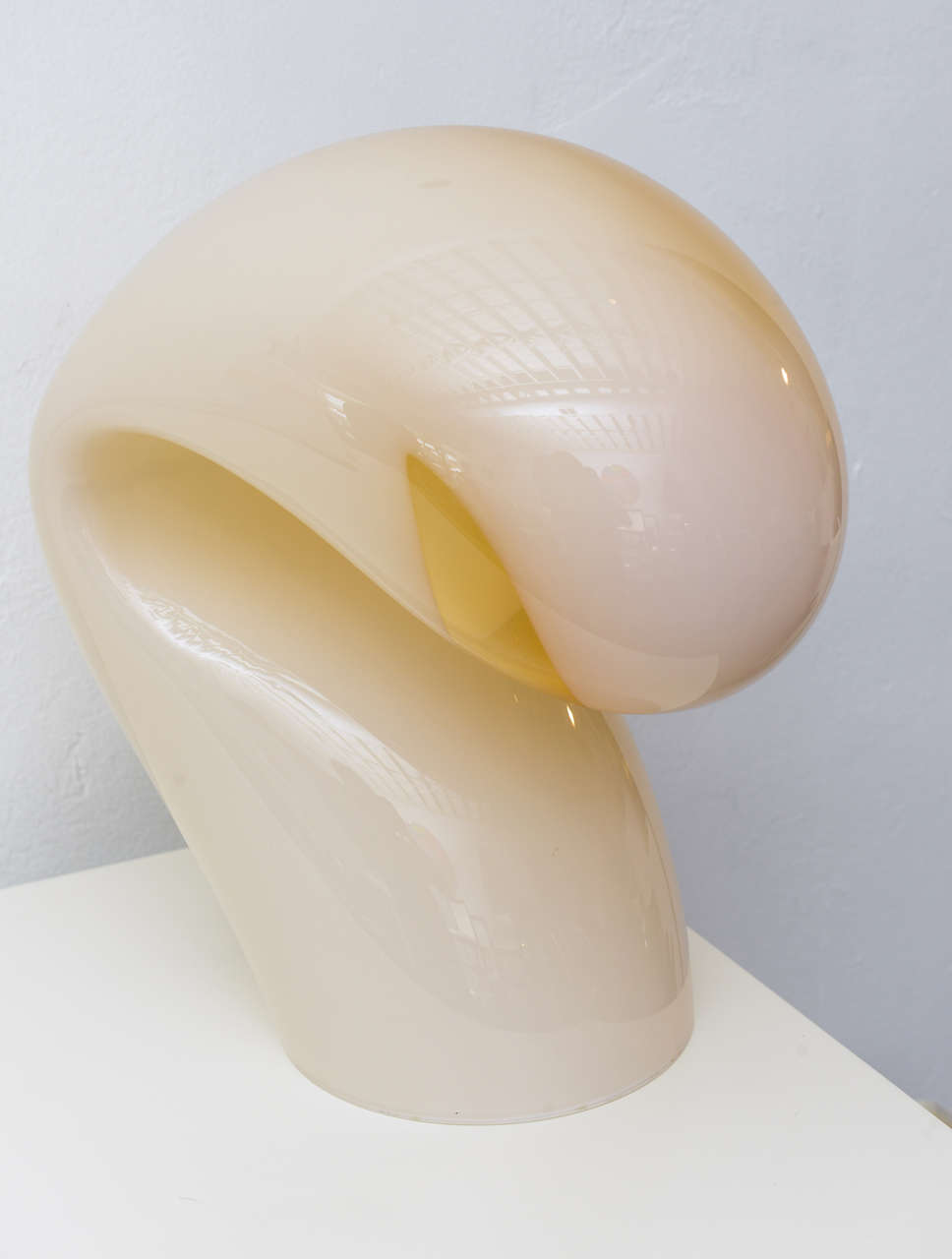 Mid Century Modern Italian Murano Vistosi att. Glass Sculptural Lamp For Sale 5