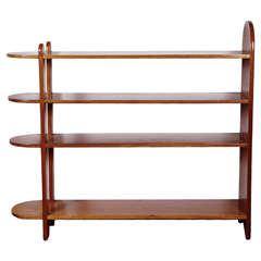 Art Deco Mahogany Shelf or Bookcase by Eugène Printz, 1932