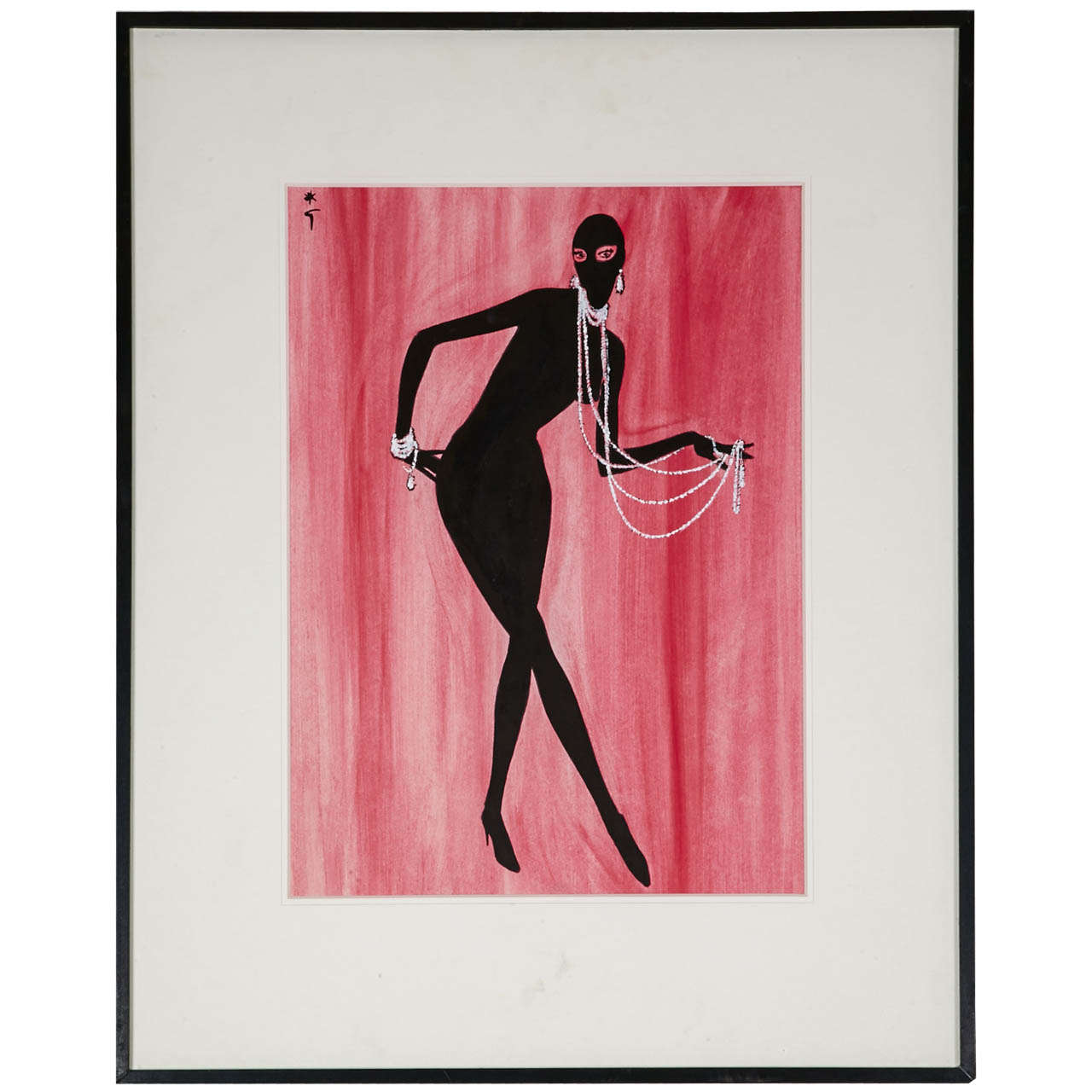 1953 Original Watercolor by René Gruau