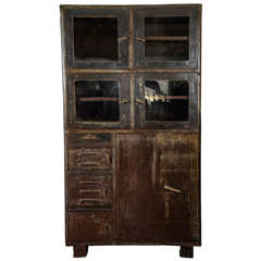 Vintage Industrial Metal Storage Cabinet