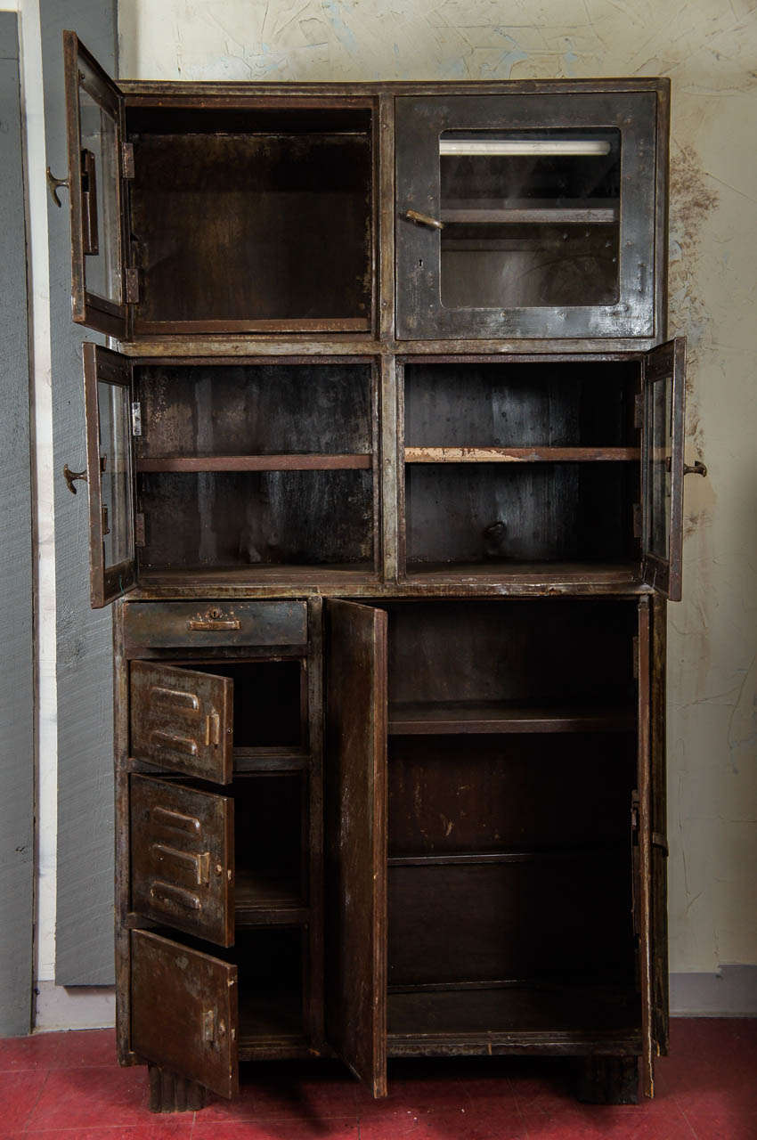 industrial metal cabinet vintage