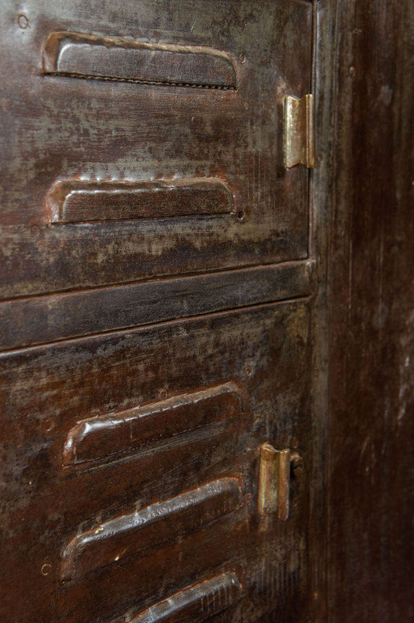 Vintage Industrial Metal Storage Cabinet 1