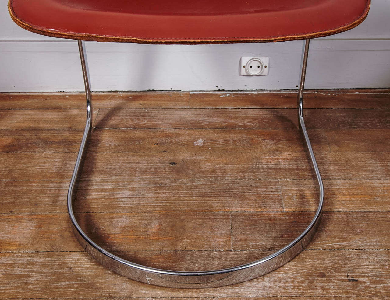 Late 20th Century Set of Eight Cidue Stacking Chairs