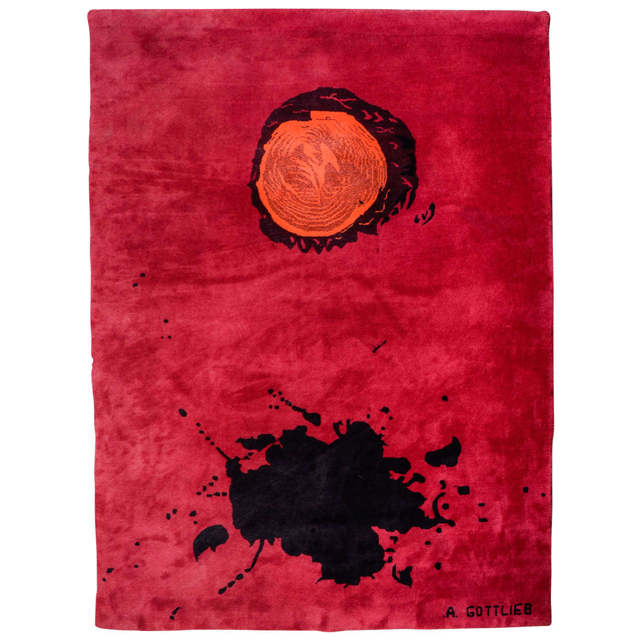 Adolf Gottlieb Iconic Artist Rug For Sale at 1stDibs