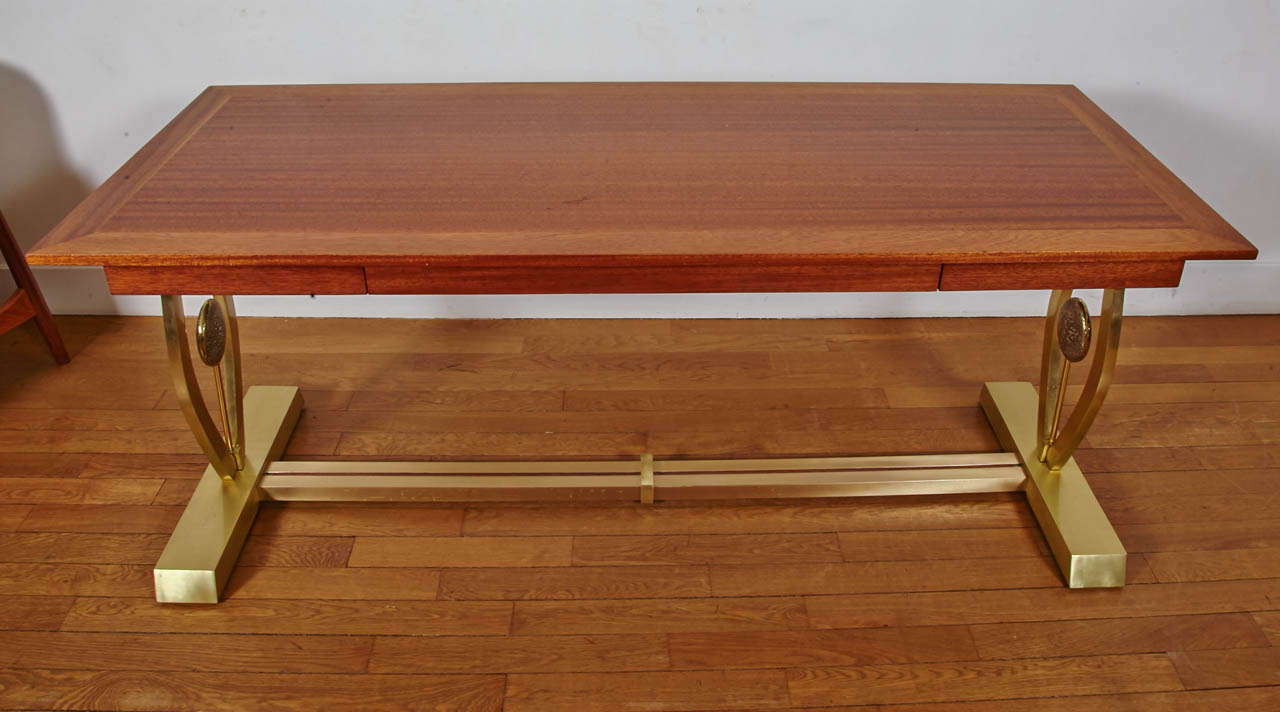 French A rectangular Table by Maison Jansen, 1970s For Sale