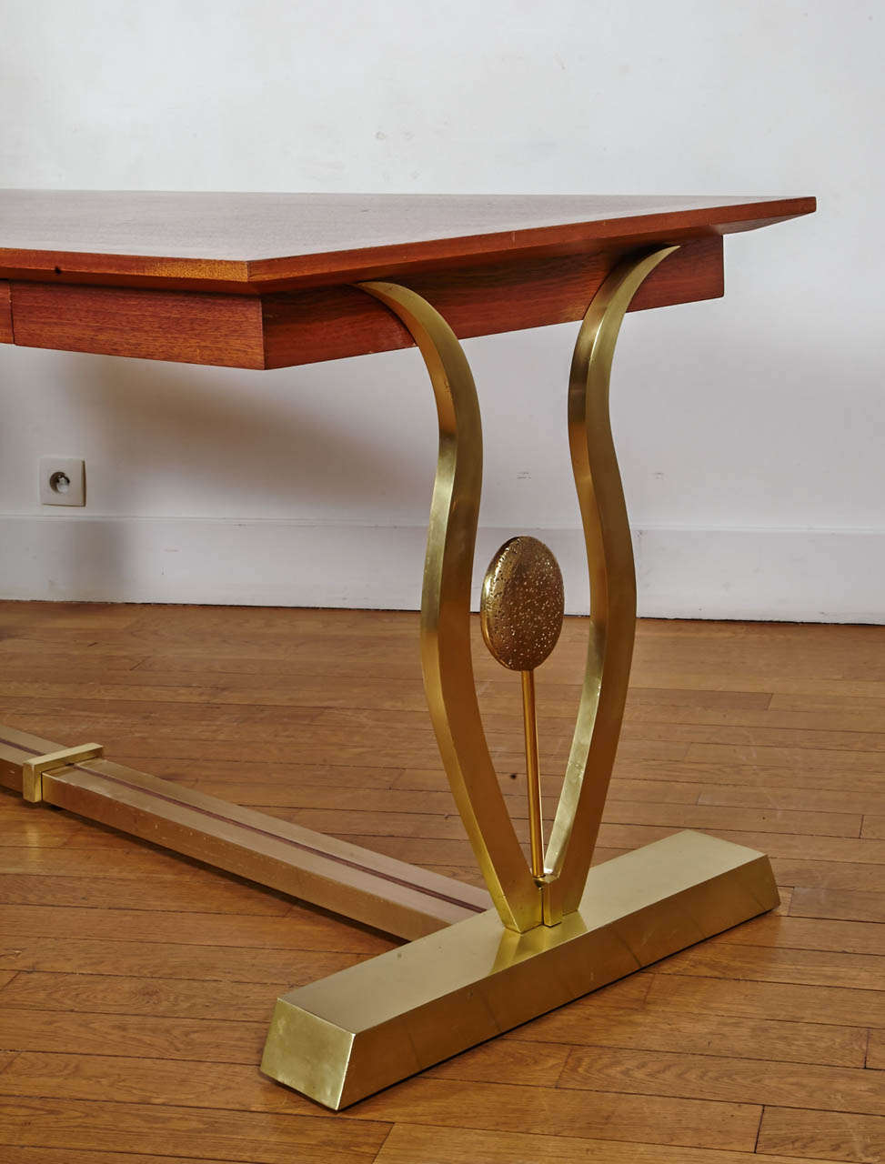 A rectangular Table by Maison Jansen, 1970s In Good Condition For Sale In Paris, FR