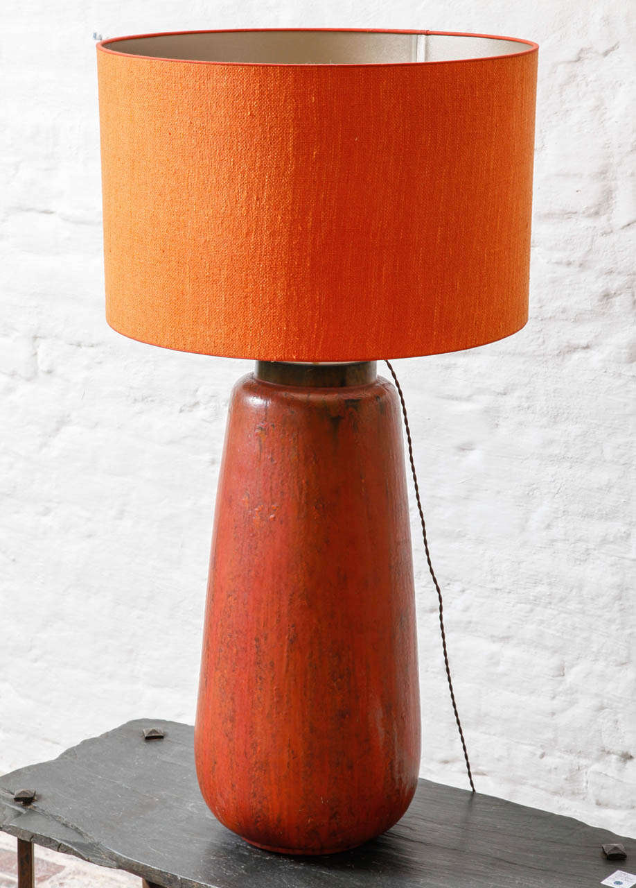 A West Germany Vase Turned into Table Lamp
