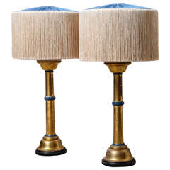 Pair of Giltwood Lamps