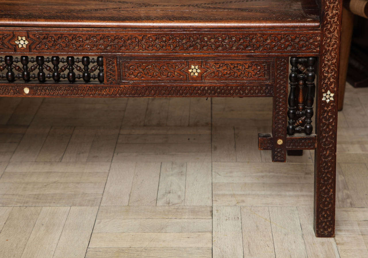 Exotic Bench 19th Century Exotic Wood Bench at 1stDibs