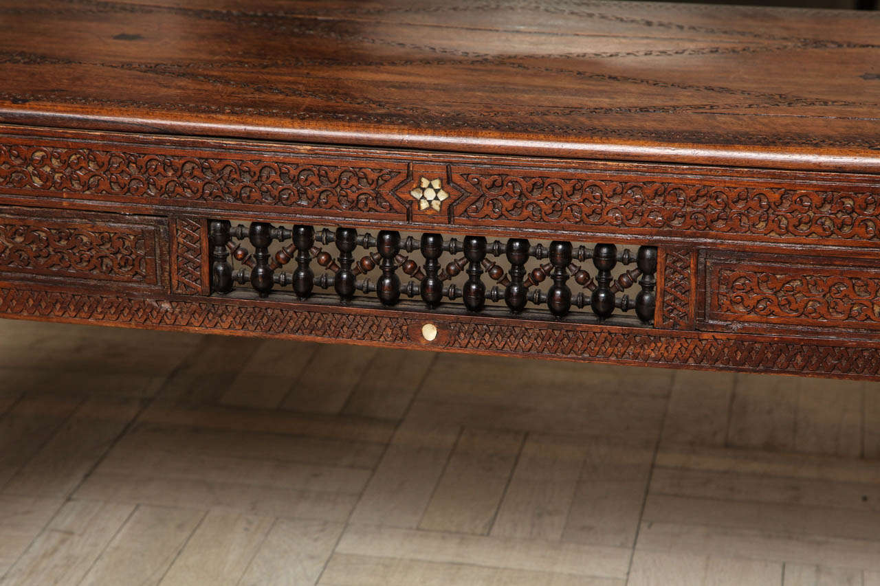 Exotic Bench 19th Century Exotic Wood Bench at 1stDibs