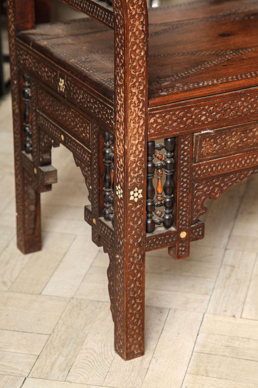 Exotic Bench 19th Century Exotic Wood Bench at 1stDibs