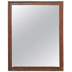 19th Century French Faux Bois Mirror