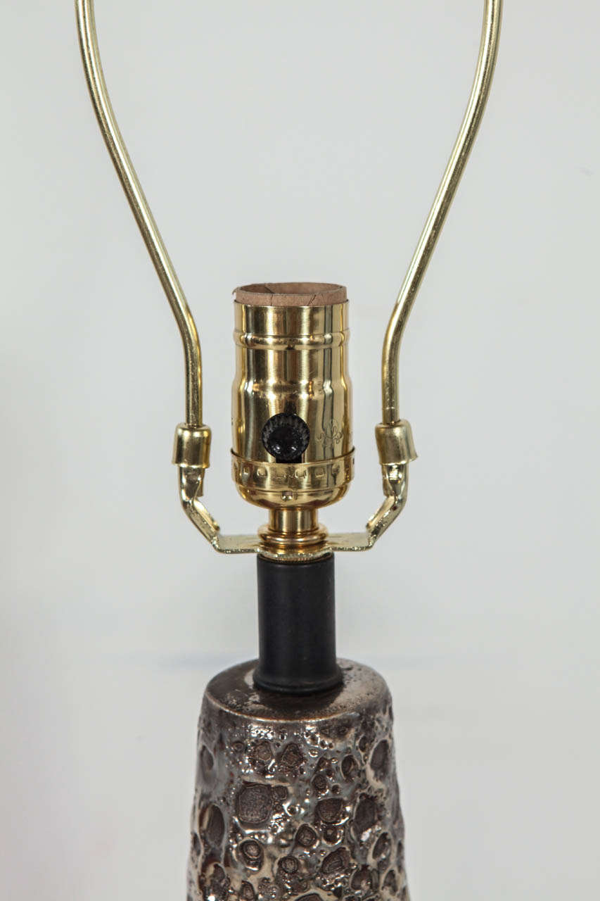 Mottled Silver Urn Table Lamp 1
