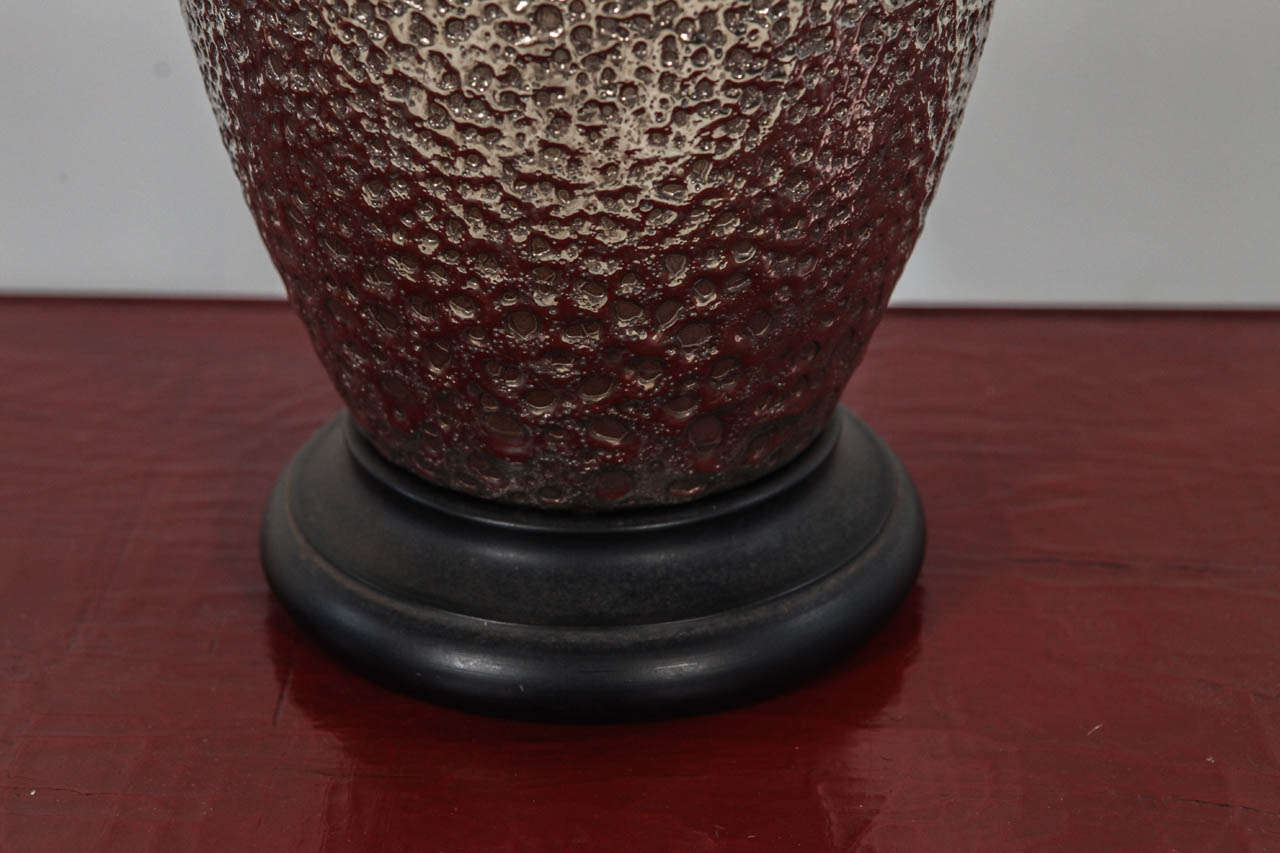 Mottled Silver Urn Table Lamp 3