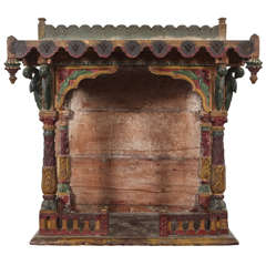 Vintage Red and Green Tabernacle / Shrine