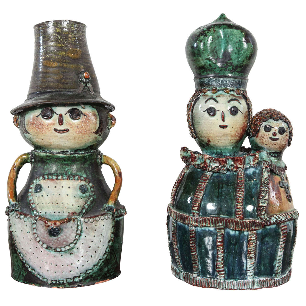 Czech Pottery Family by Viktor Vegricht