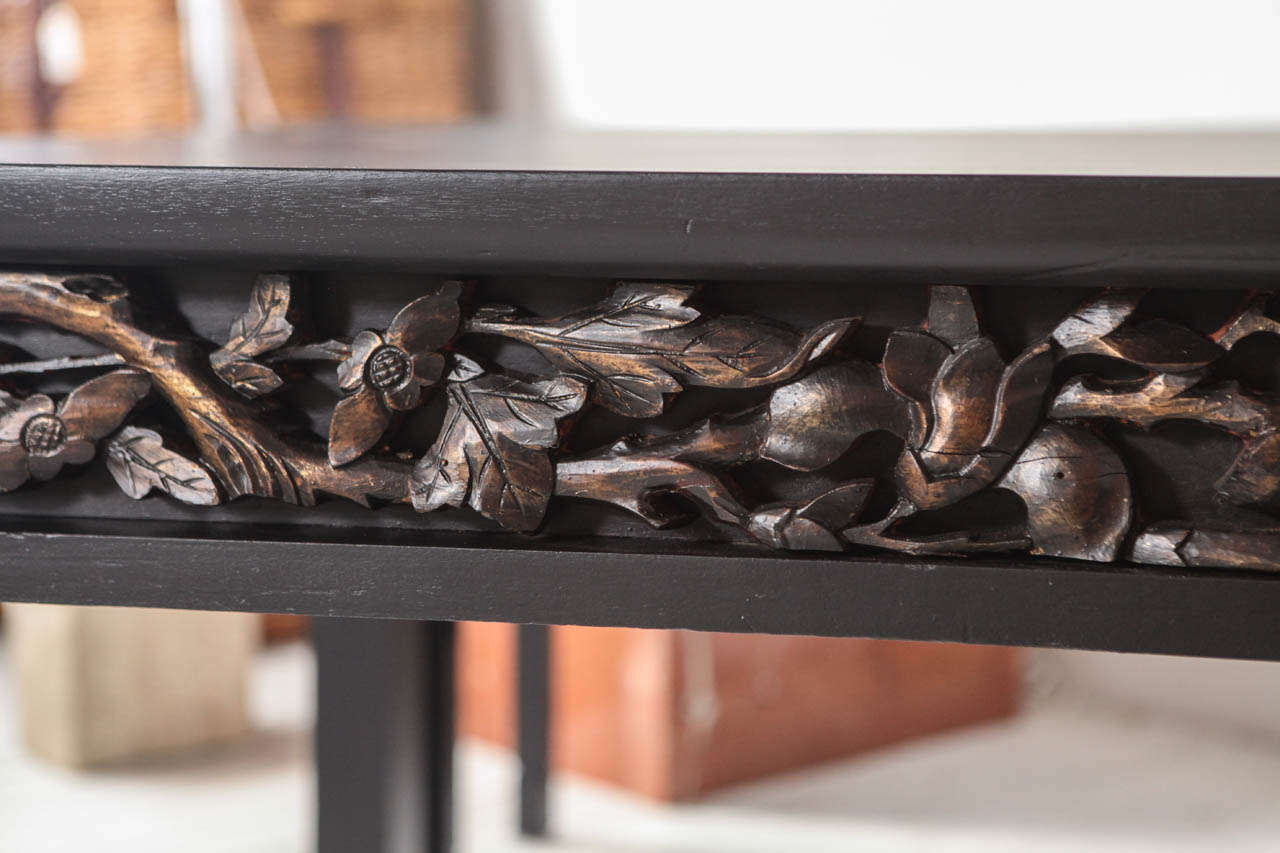 Carved Oriental Table and Benches 6