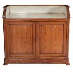 Two Door Marble Top Washstand / Sideboard