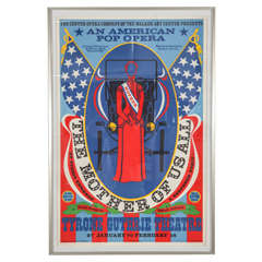 Vintage Robert Indiana 1967 Pop Art Poster "The Mother of Us All"