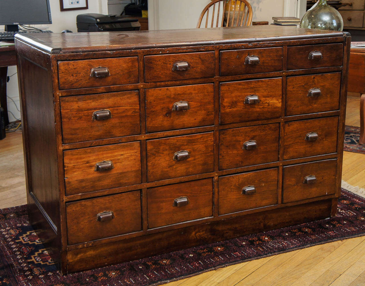 French 16Drawer Store Counter at 1stDibs