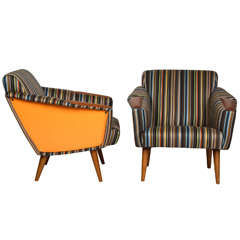 Pair of Knoll Style Armchairs