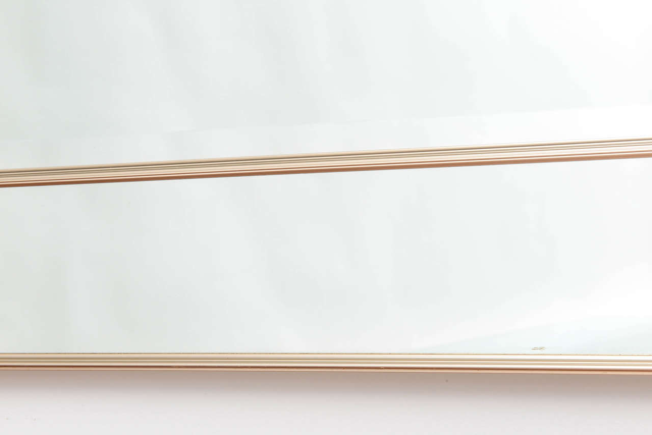 Polished Brass Double-Framed Mirror, La Barge, 1970s 1