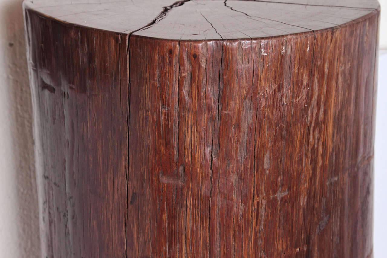 Organic Tall Ironwood Log as Pedestal In Good Condition In Dallas, TX