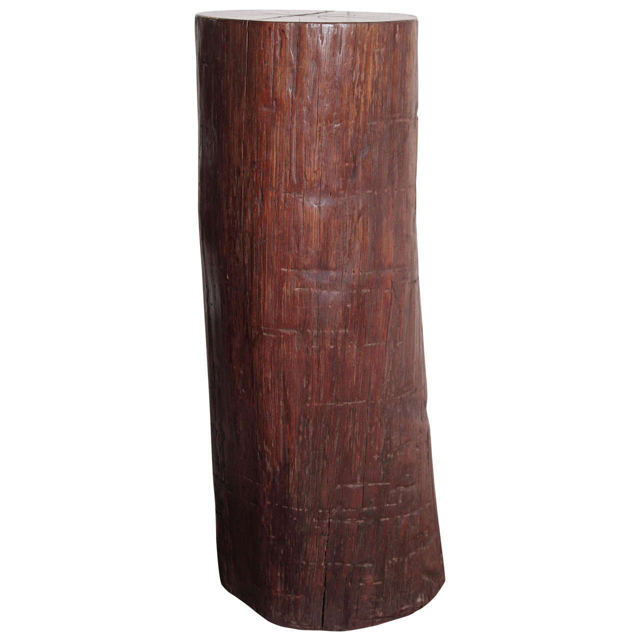 Organic Tall Ironwood Log as Pedestal