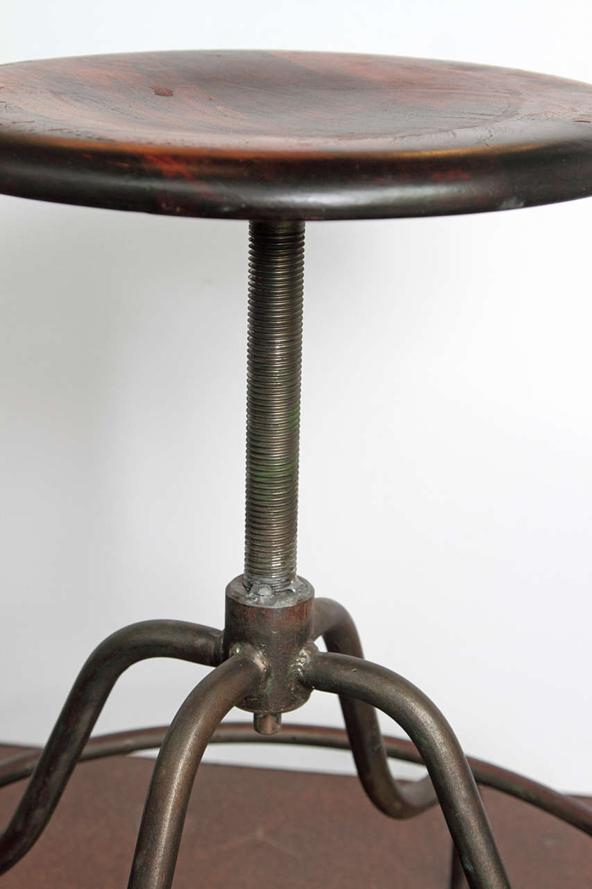 Industrial French Shop Stool 2